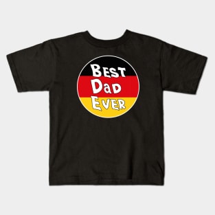 Best Dad Ever Germany Flag Kids T-Shirt